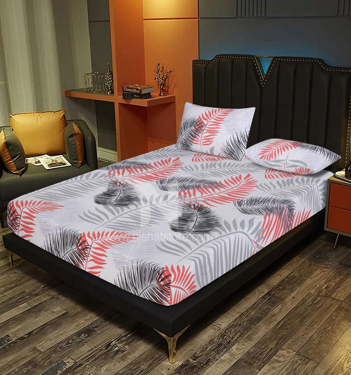 Fitted Double Bed Sheet DS# 258