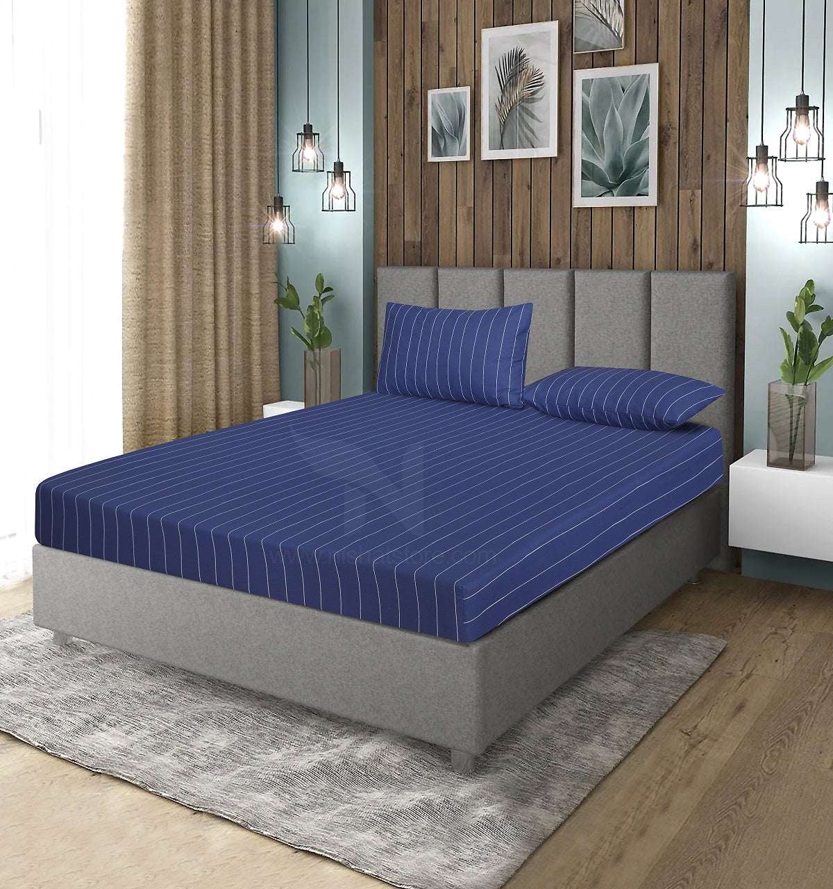 Fitted Double Bed Sheet DS# 344