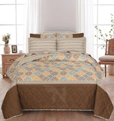 Quilted Comforter Set 6 Pcs Design 1001