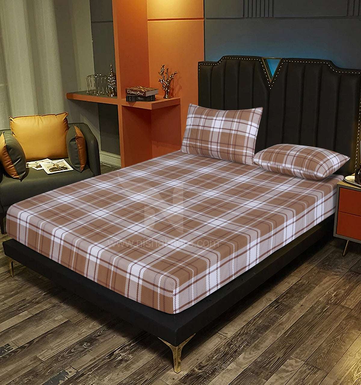 Fitted Double Bed Sheet DS# 264