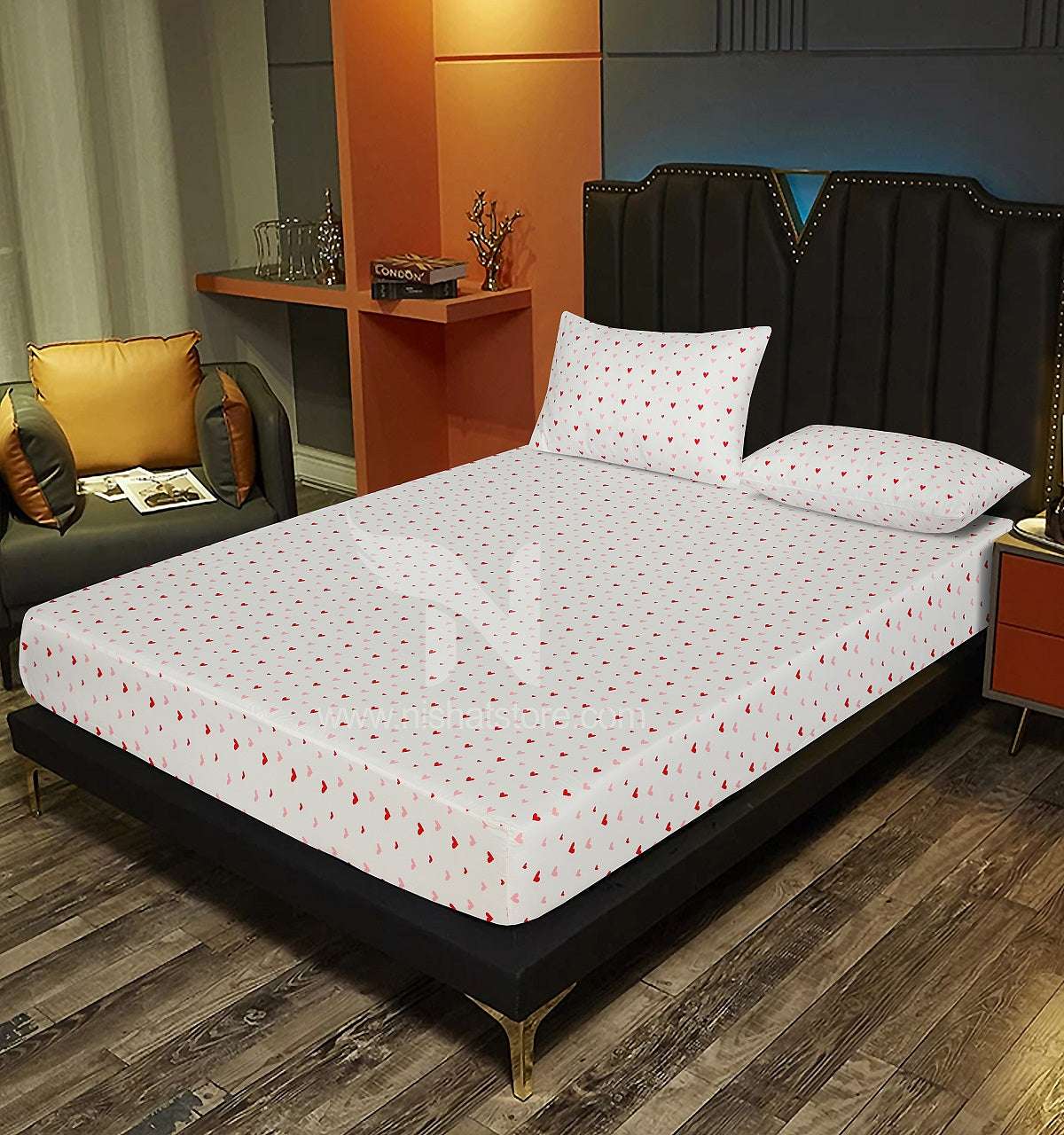 Fitted Double Bed Sheet DS# 308