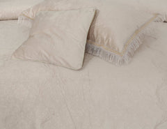 Embossed Heavy Velvet Bed Sheet Set 4 Pcs Design #558