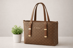 Chlèo Monogram Signature M Tote Bag – Classic Brown