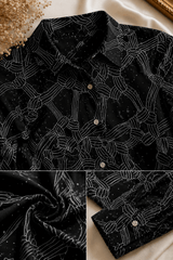 Black Abstract Printed Shirt