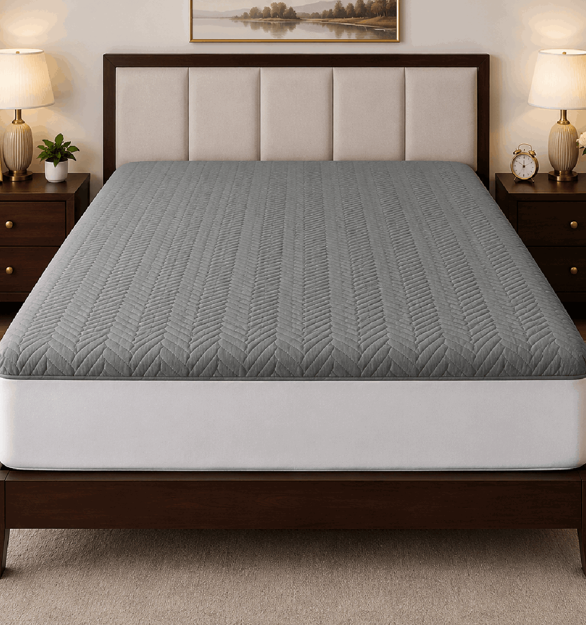 Mattress Protector Quilted Waterproof Ultra sonic NCS #117