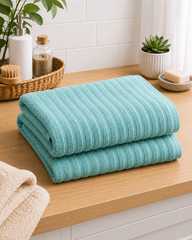 Premium Cotton Stripe Bath Towel