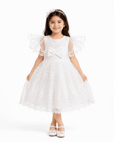 White Pearl Princess Frock