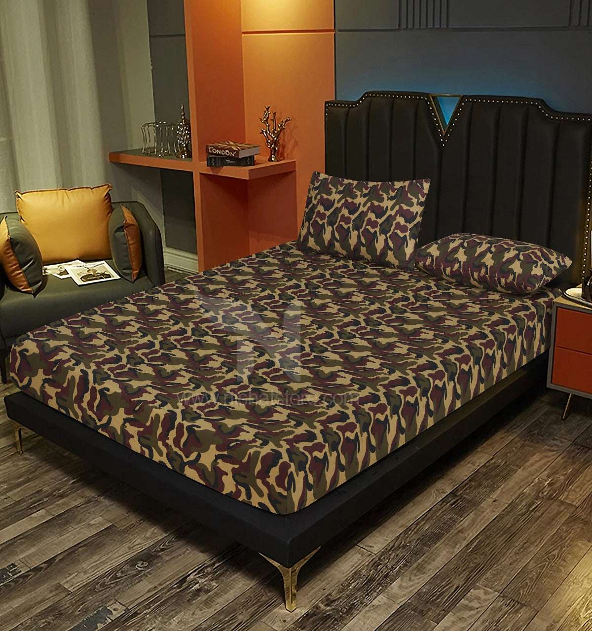 Fitted Double Bed Sheet DS# 259