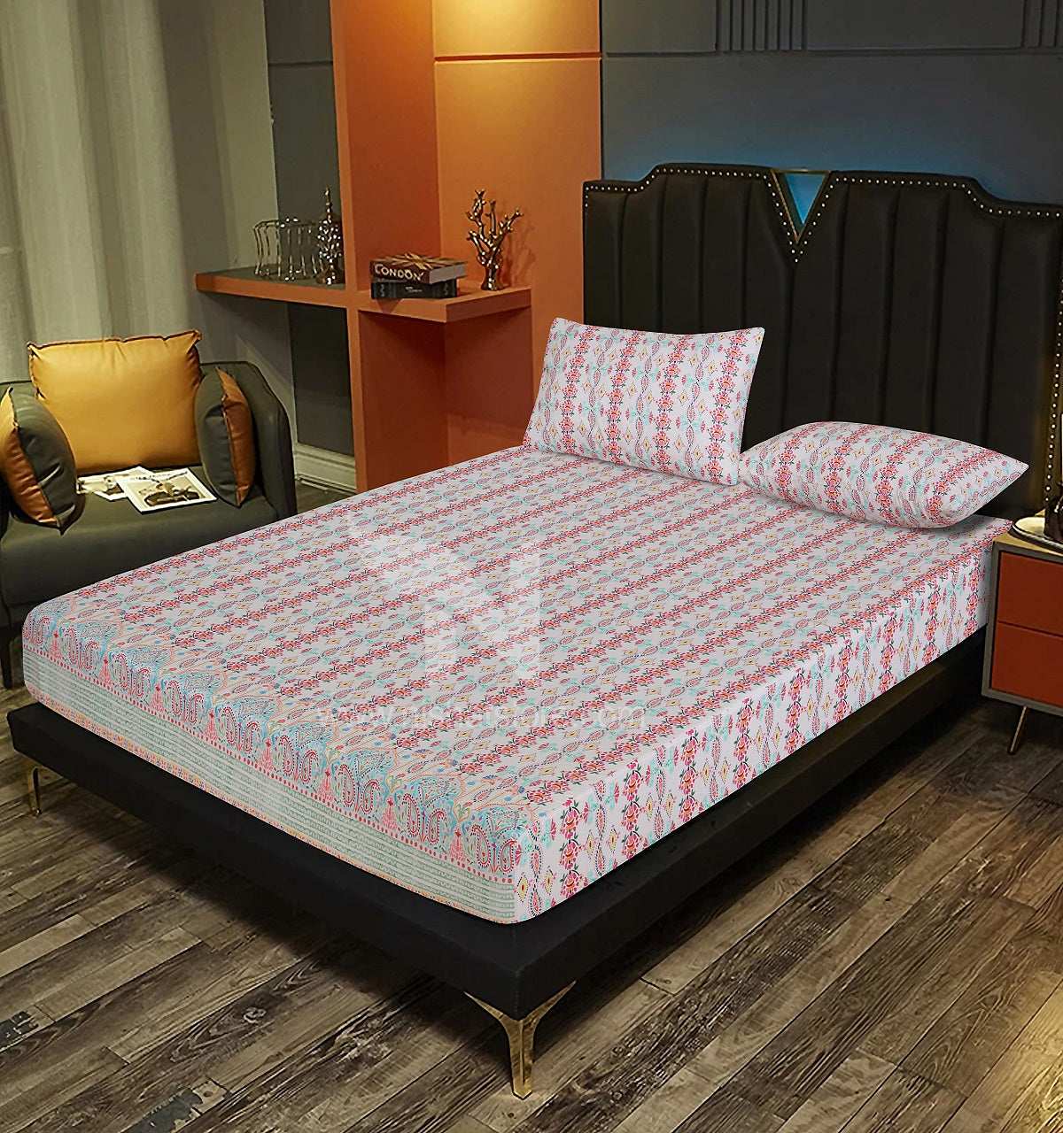 Fitted Double Bed Sheet DS# 288