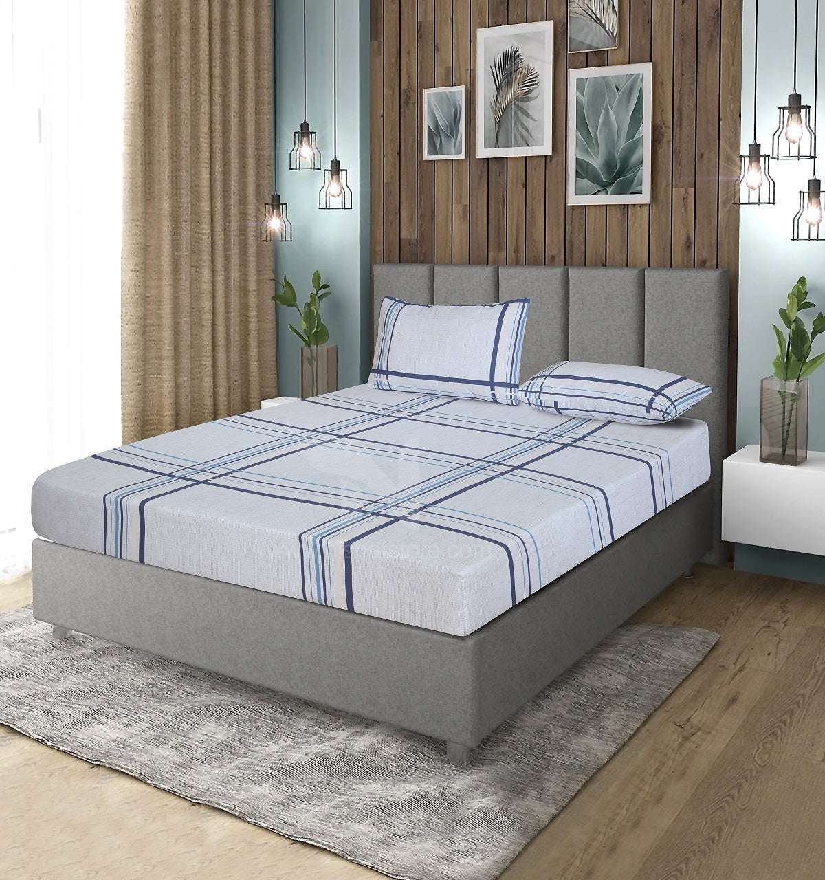 Fitted Double Bed Sheet DS# 366