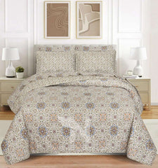 Quilted Comforter Set 6 Pcs Design 1007