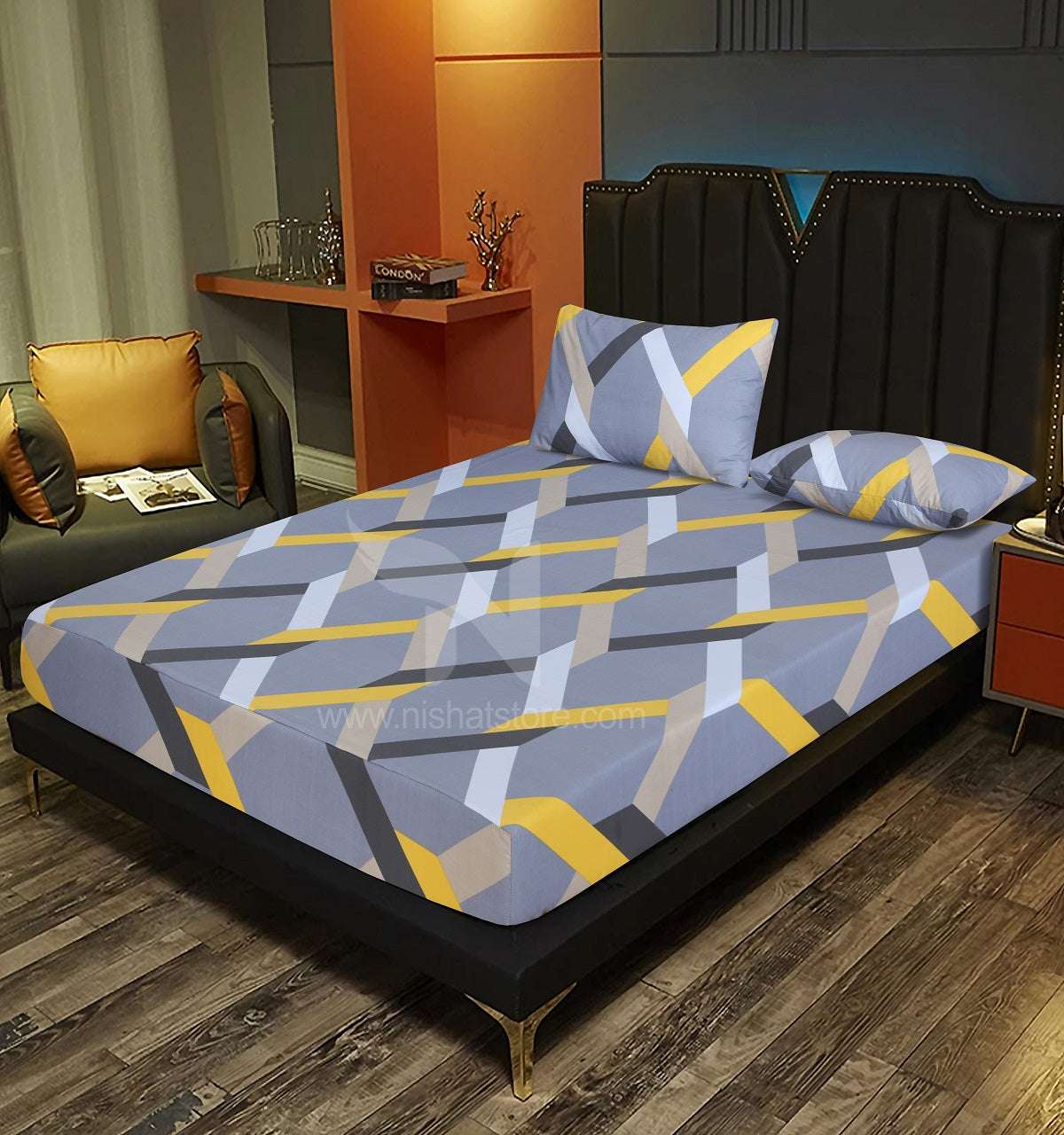 Fitted Double Bed Sheet DS# 226