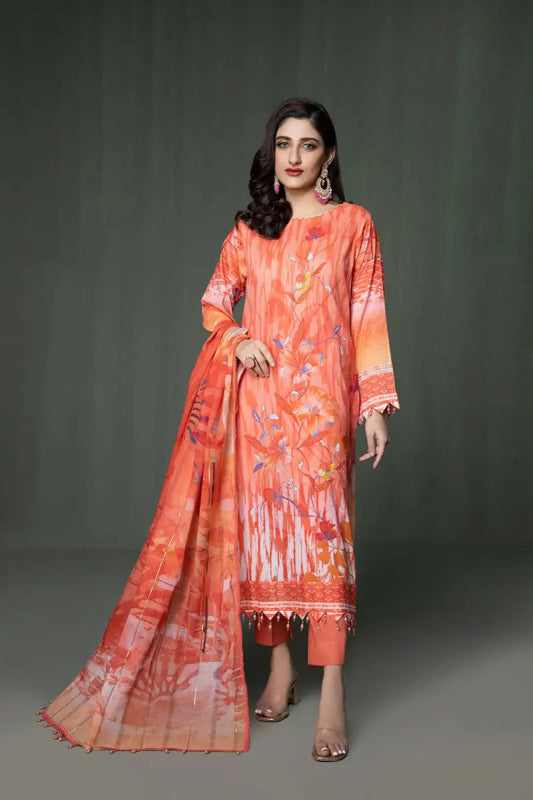 3 Piece Printed RMN Vol 04 - 23 D# 02 - Nishat Creative Store