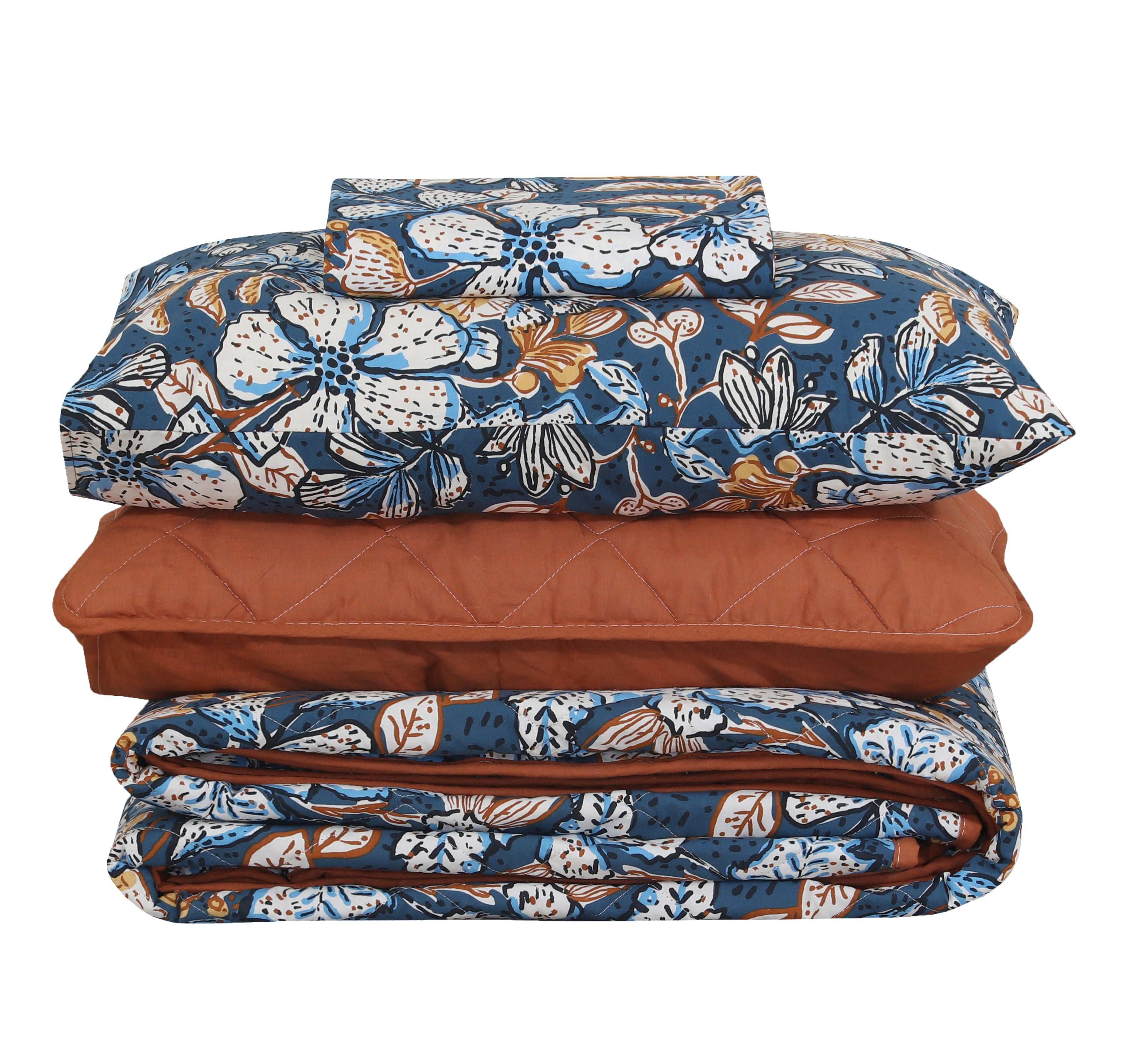 Quilted Comforter Set 6 Pcs Design 975