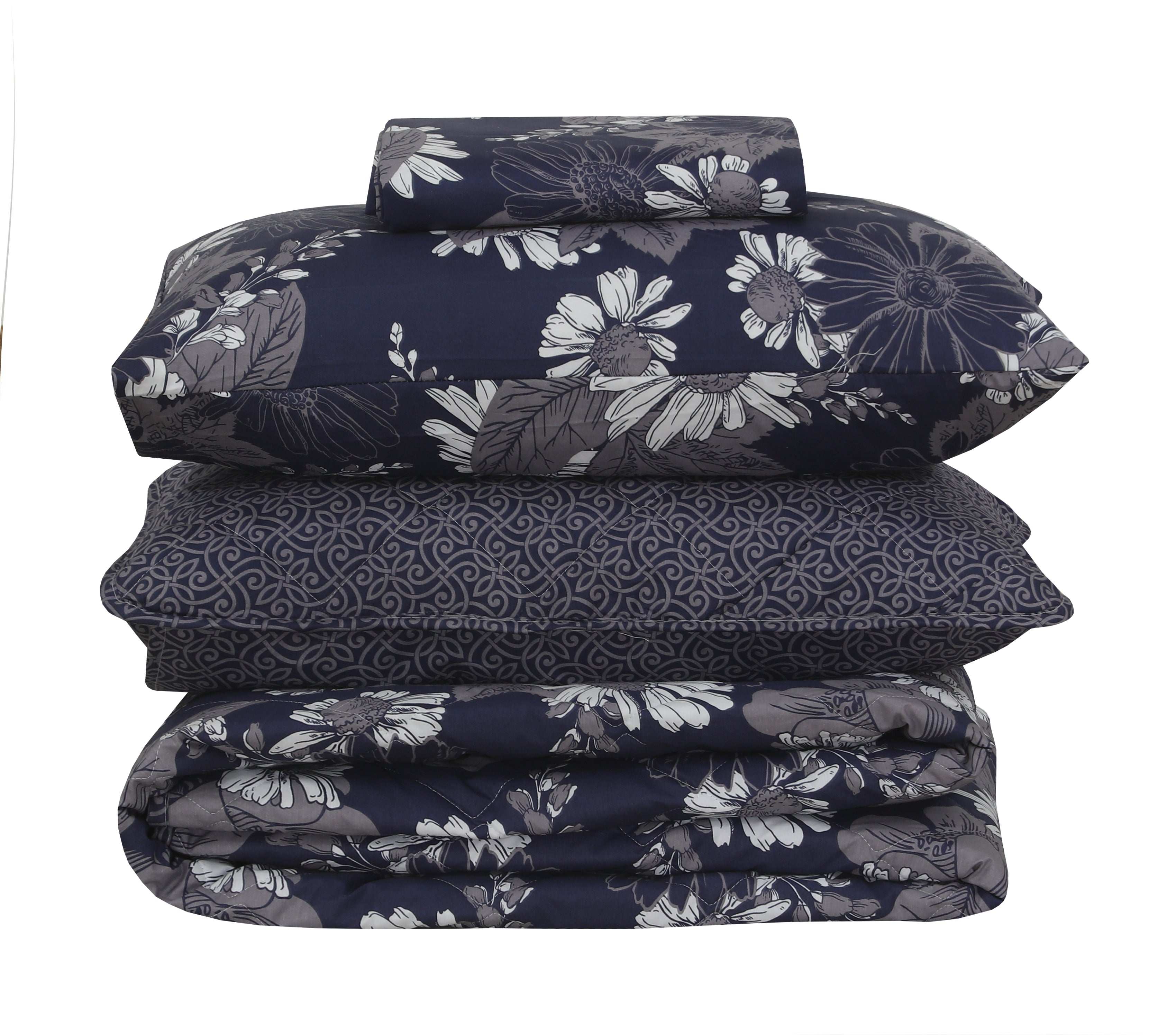 Quilted Comforter Set 6 Pcs Design 945