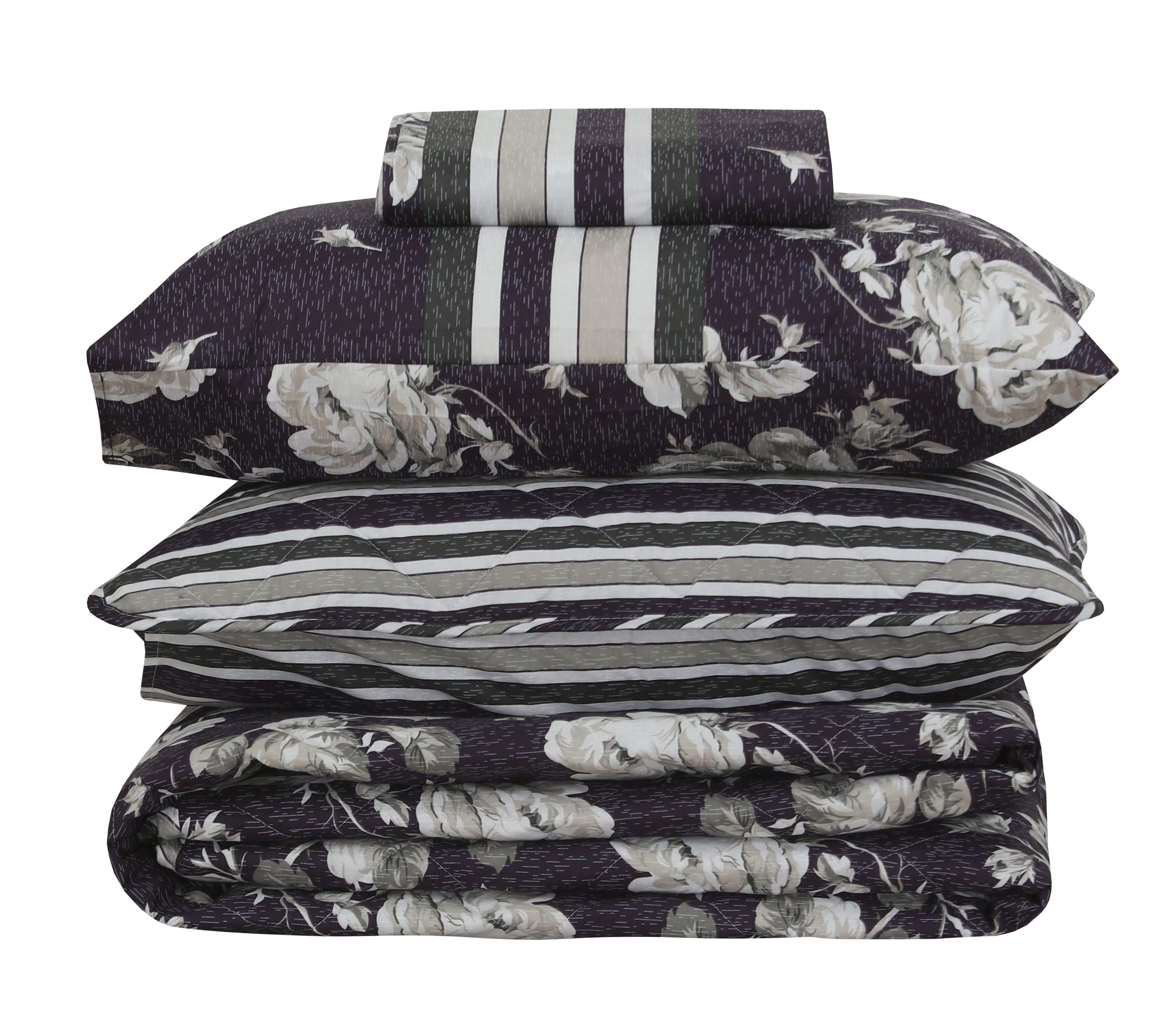 Quilted Comforter Set 6 Pcs Design 946