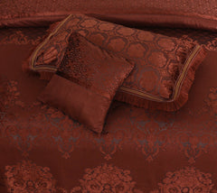 Palachi Velvet & Leather Bed Sheet Set – 4 Pcs Design Code 564