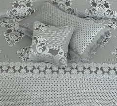 Palachi Velvet & Leather Bed Sheet Set – 4 Pcs Design Code 566