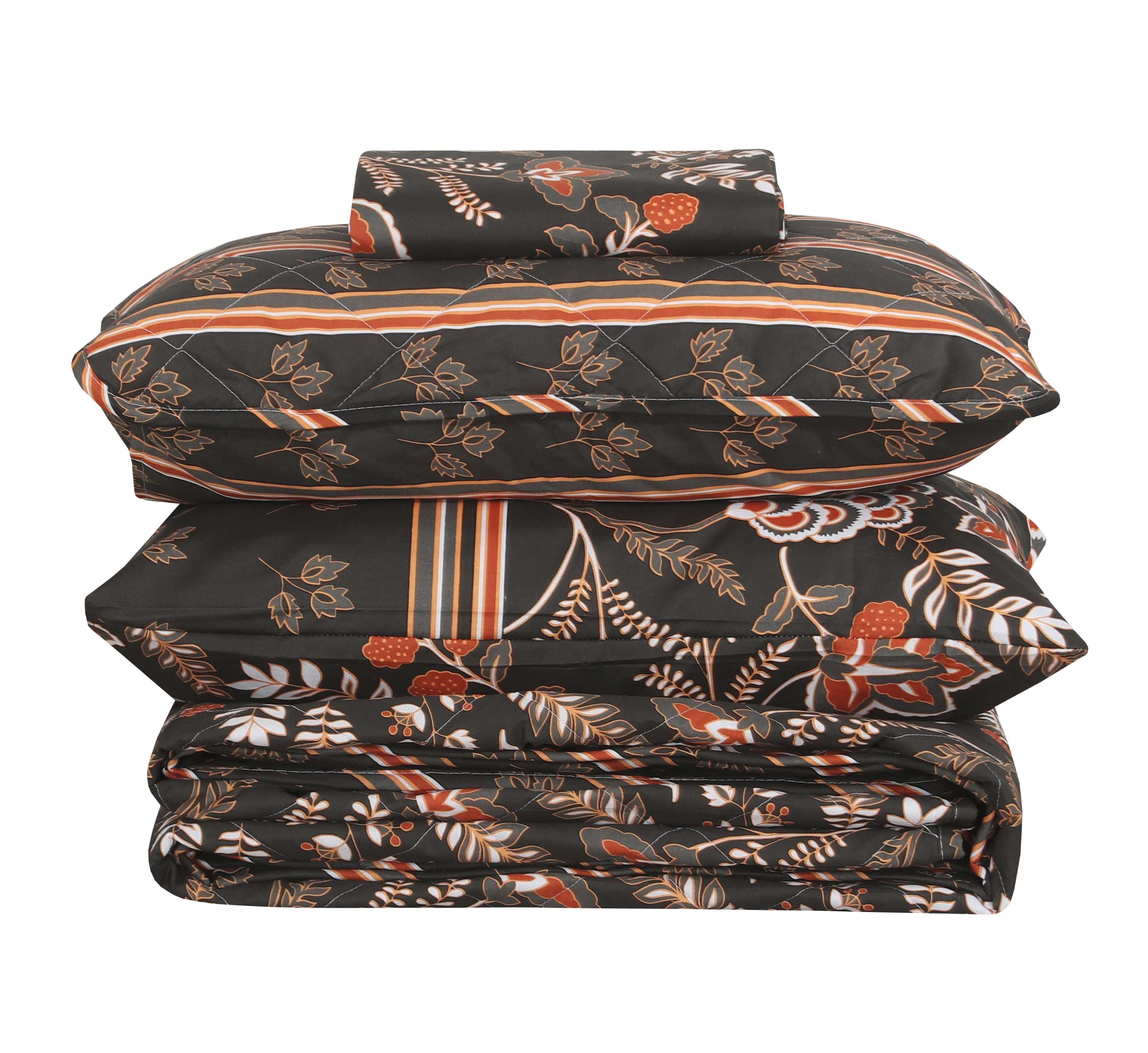 Quilted Comforter Set 6 Pcs Design 1008
