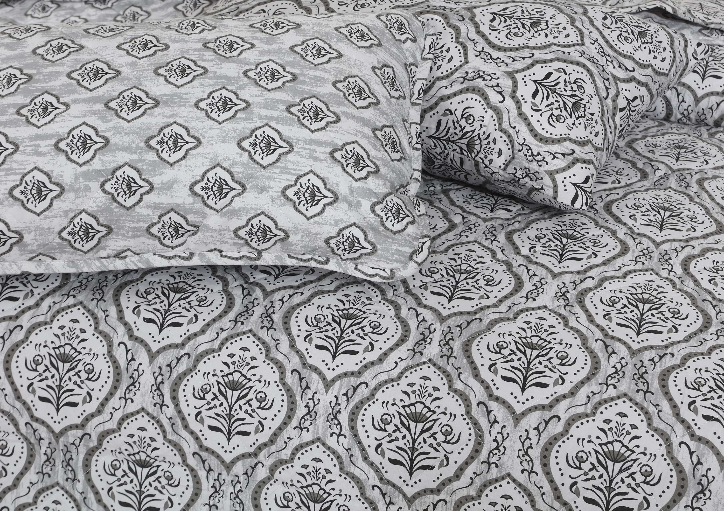Quilted Comforter Set 6 Pcs Design 1003