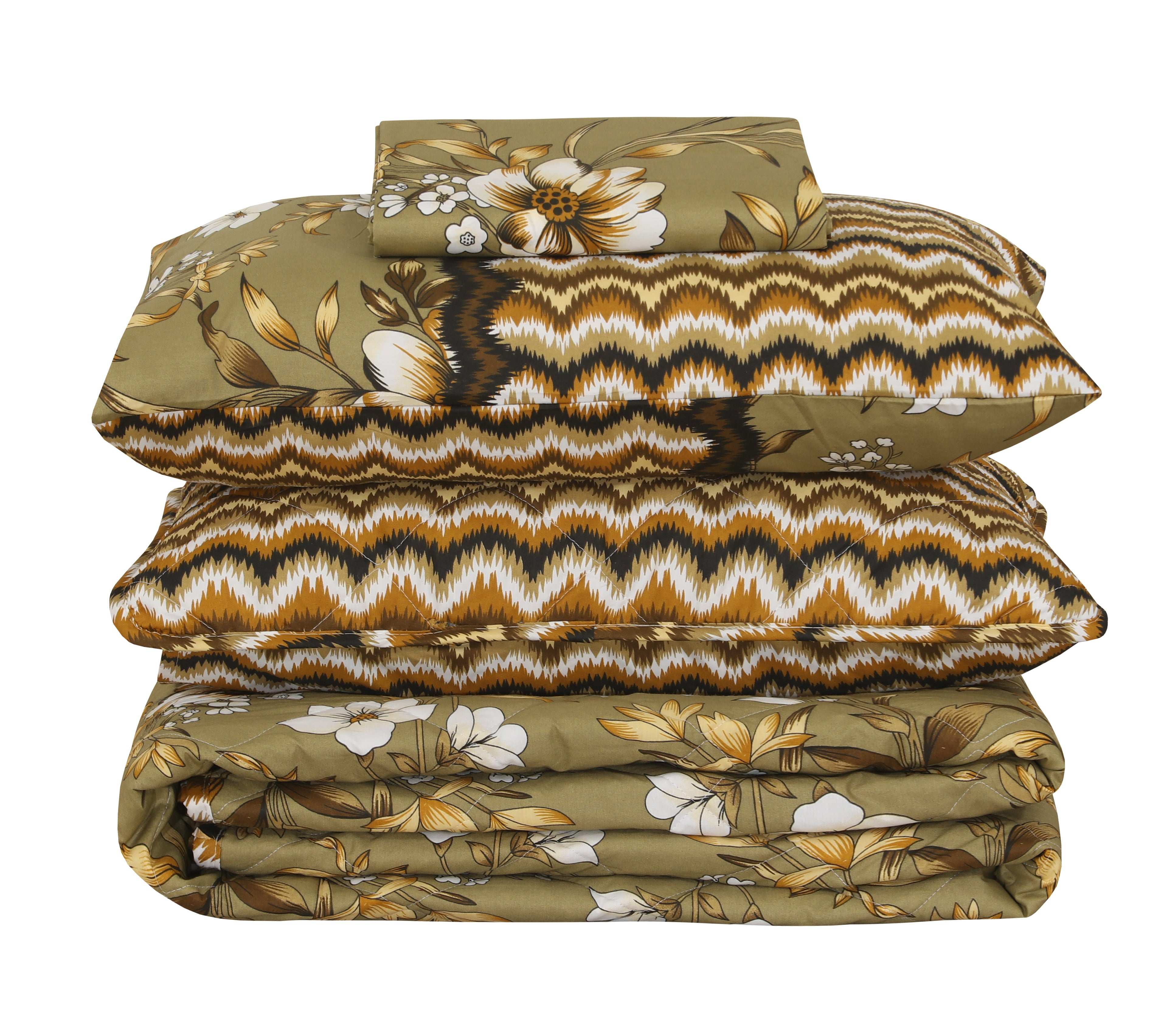 Quilted Comforter Set 6 Pcs Design 948
