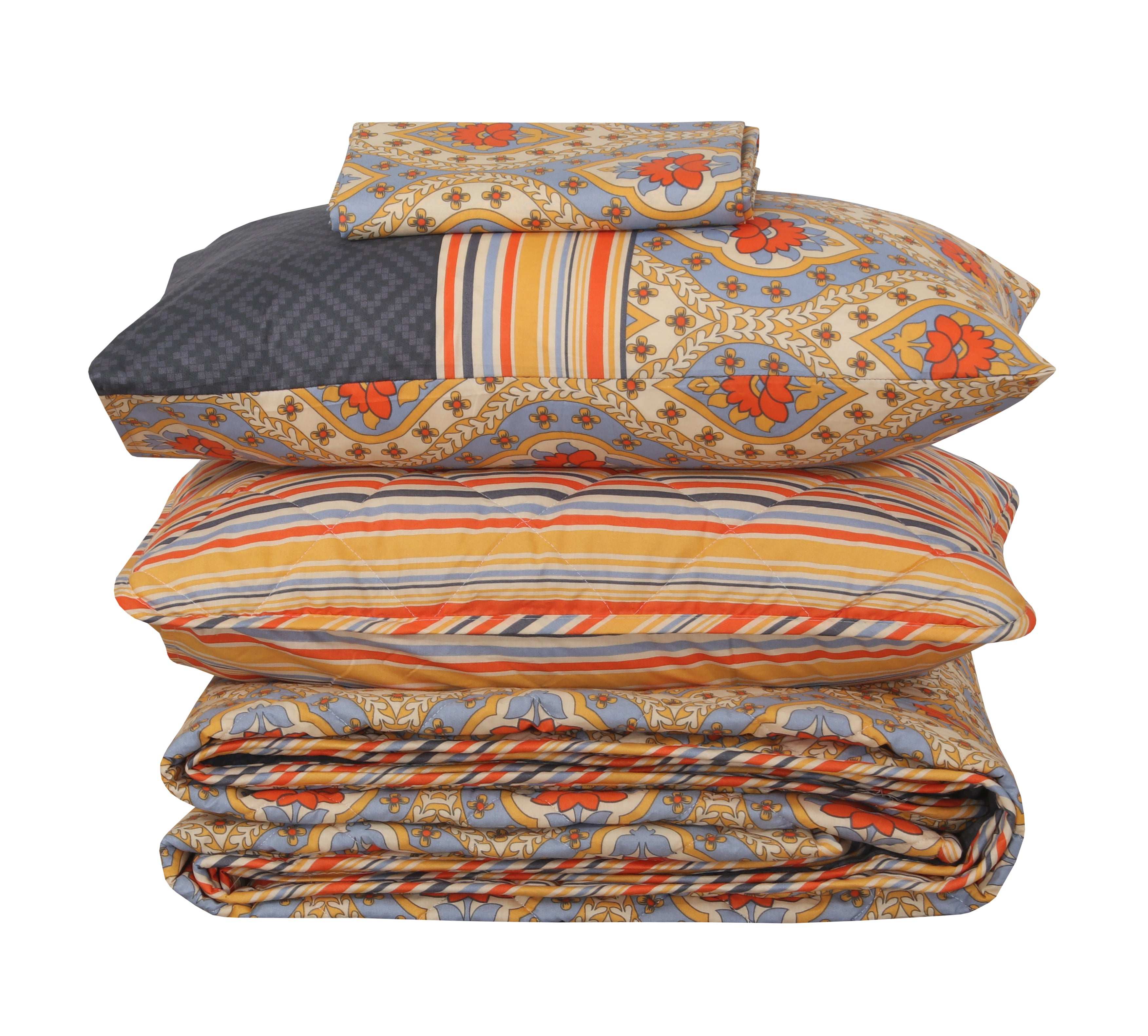 Quilted Comforter Set 6 Pcs Design 891