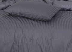 6 Pcs Stripe Satin Quilt Cover Design #226
