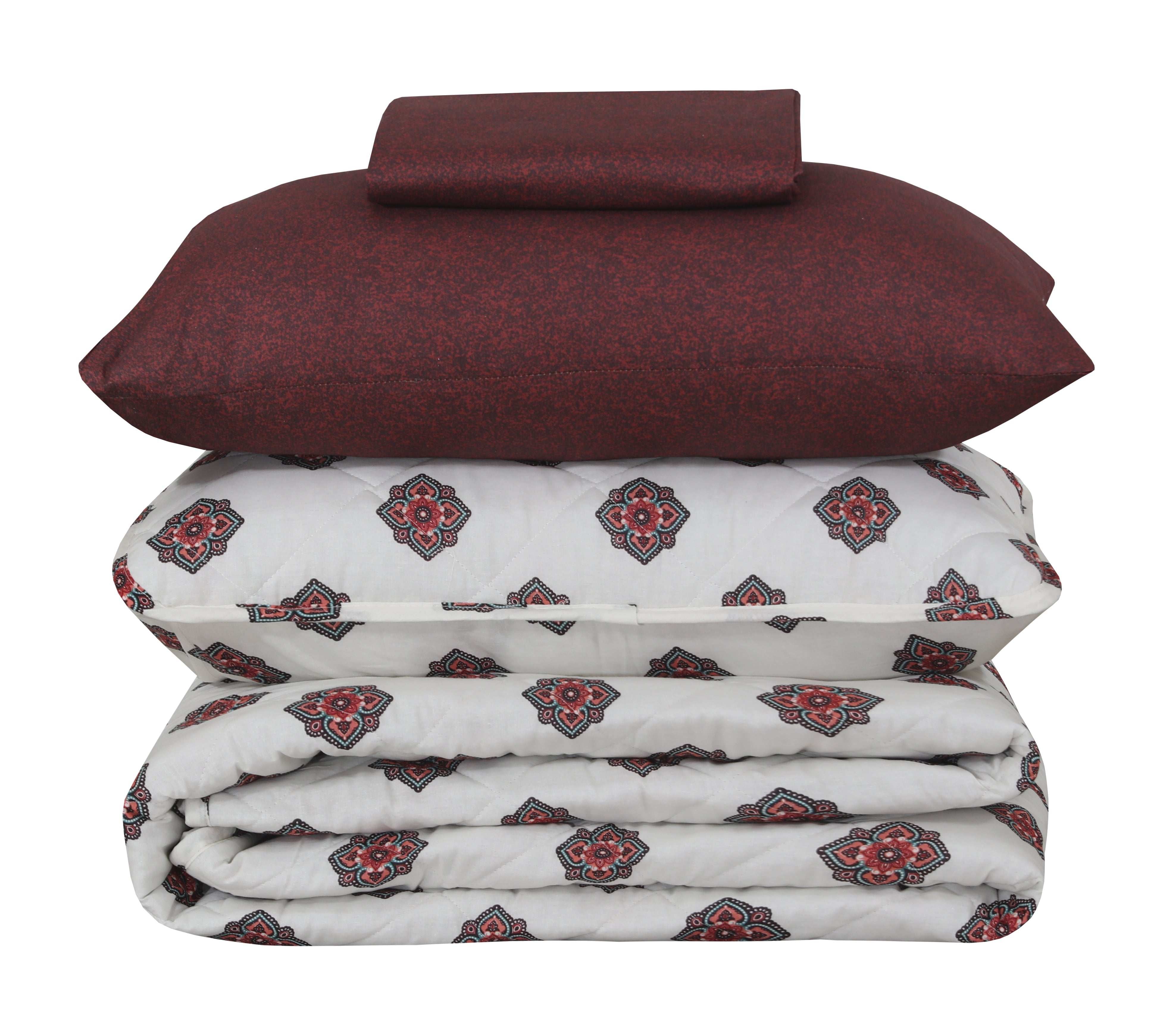 Quilted Comforter Set 6 Pcs Design 918
