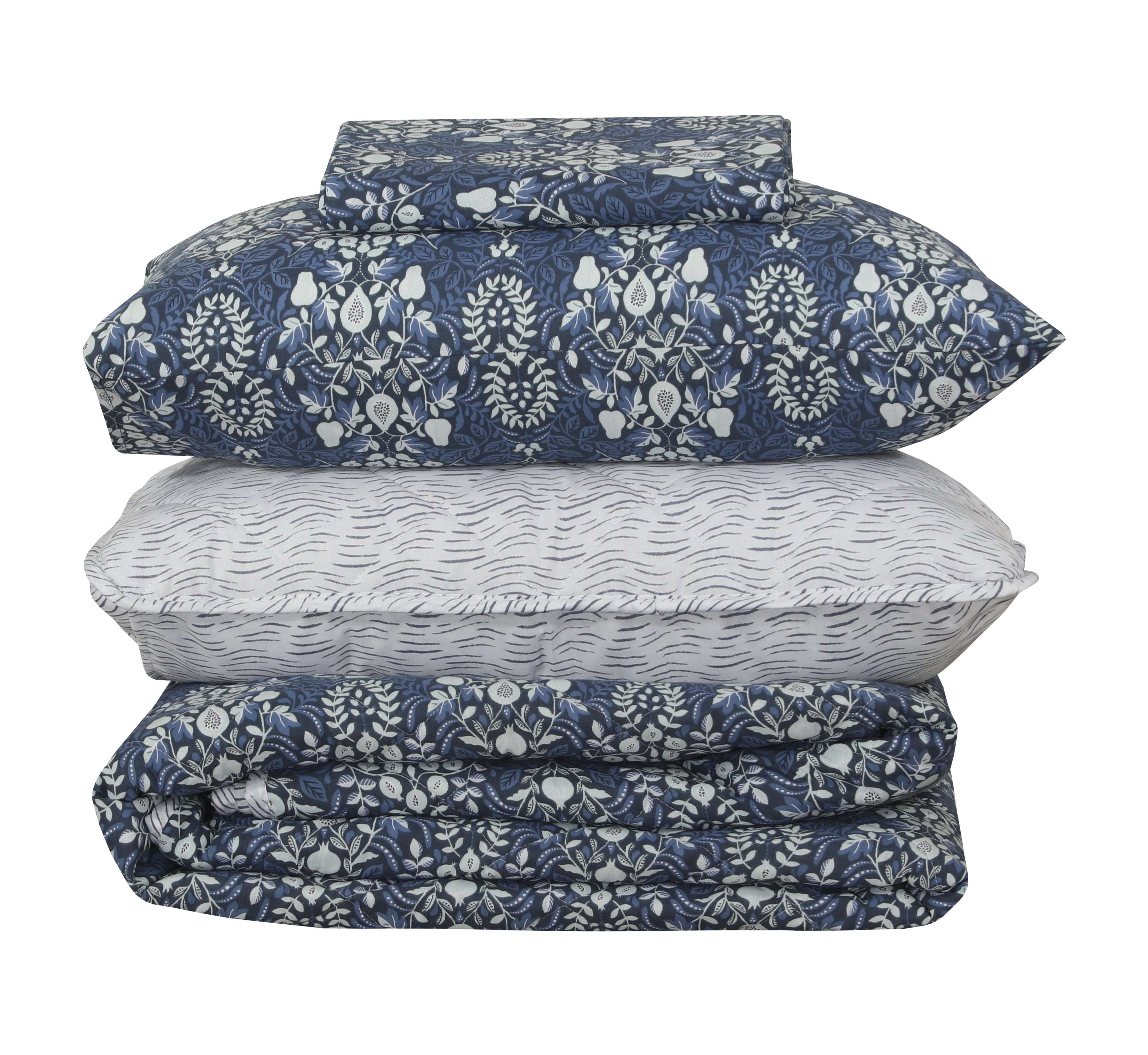 Quilted Comforter Set 6 Pcs Design 910
