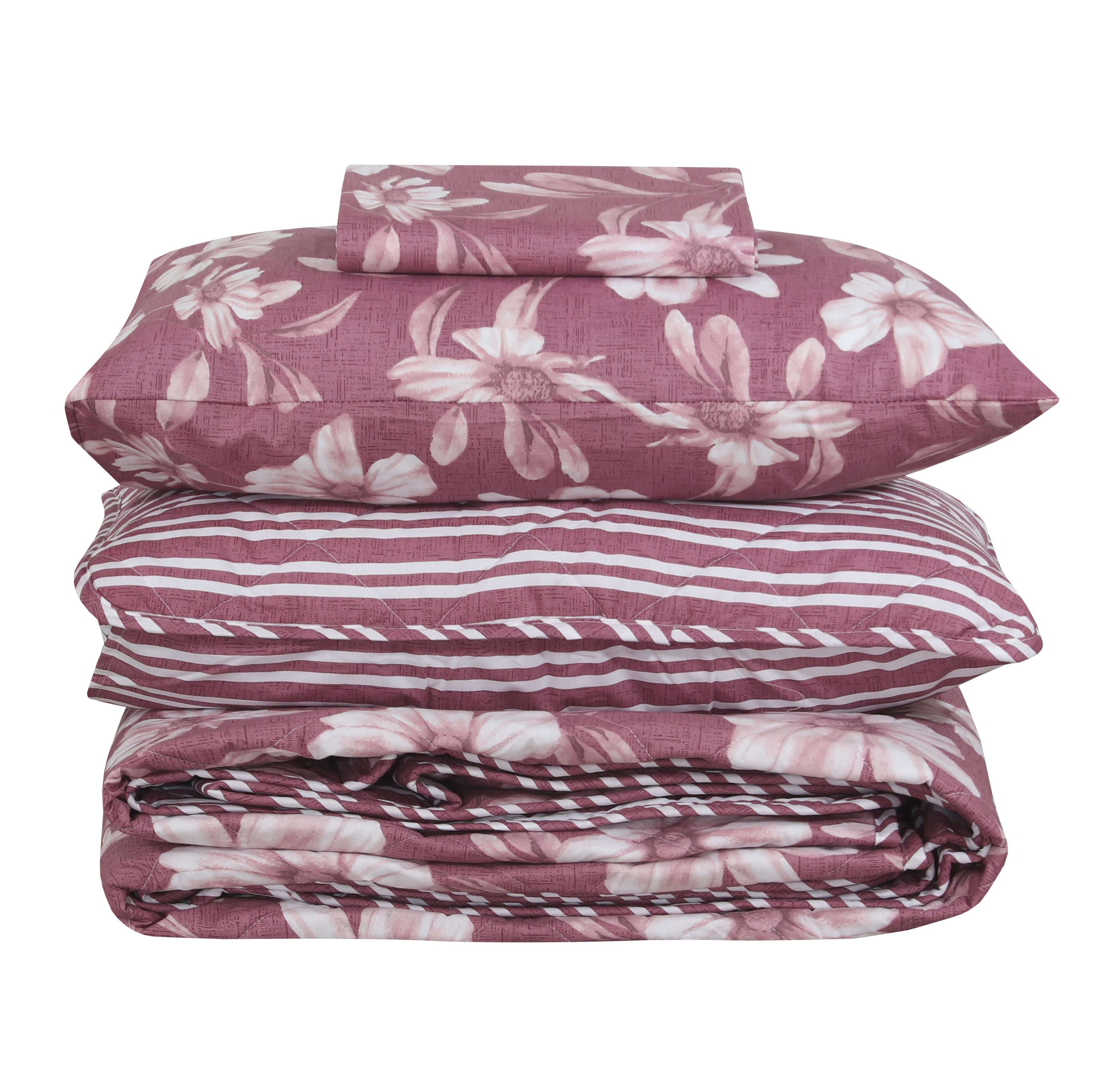 Quilted Comforter Set 6 Pcs Design 993