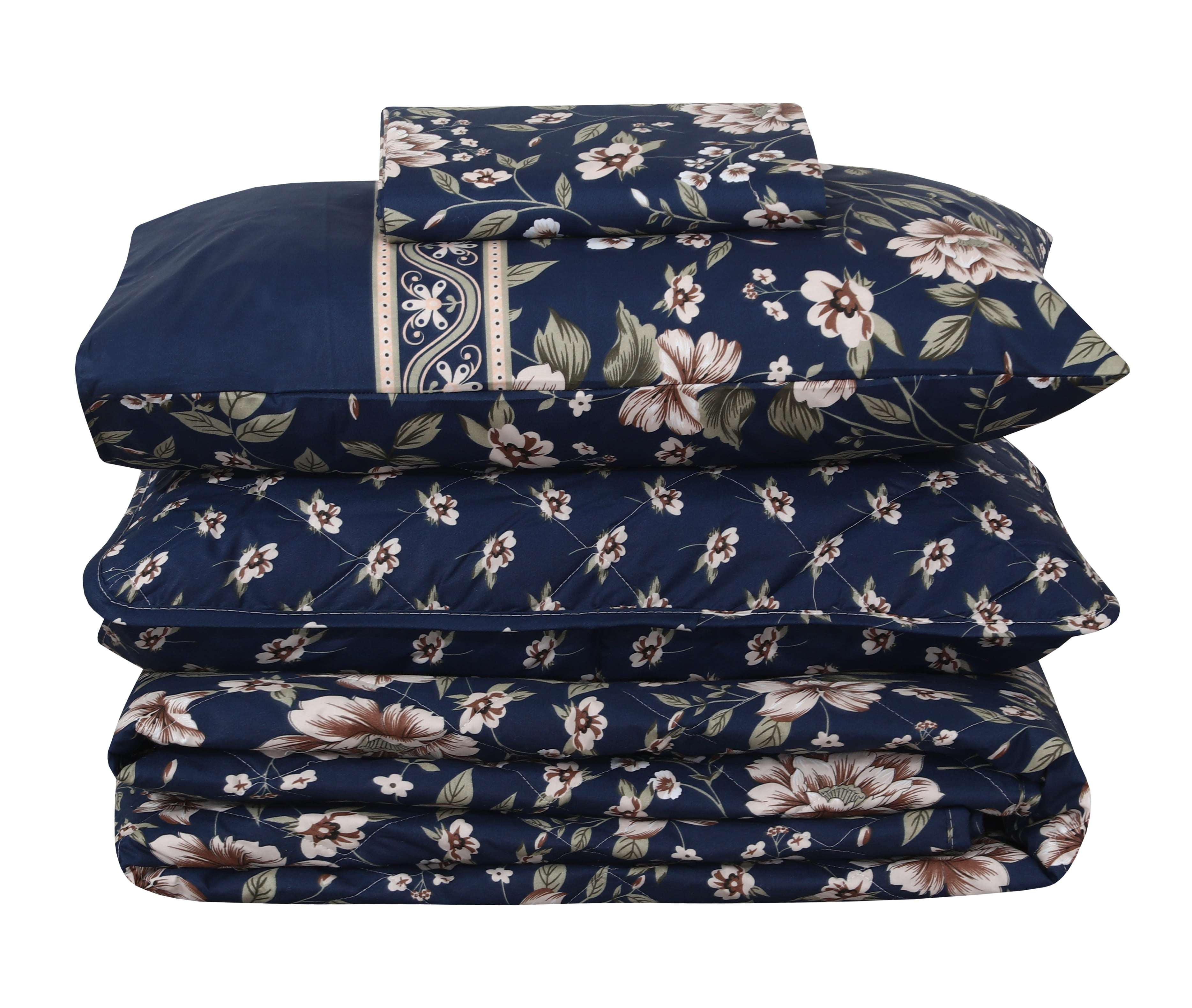 Quilted Comforter Set 6 Pcs Design 998