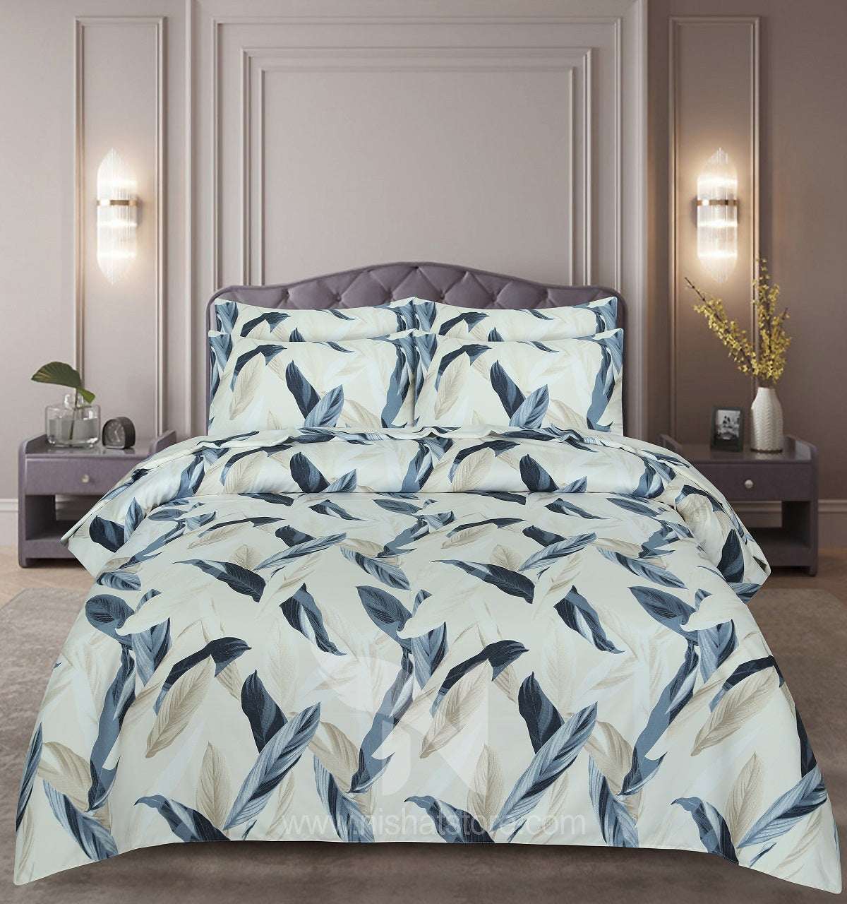 Floral  Quilt Cover 6 Pcs Design #210
