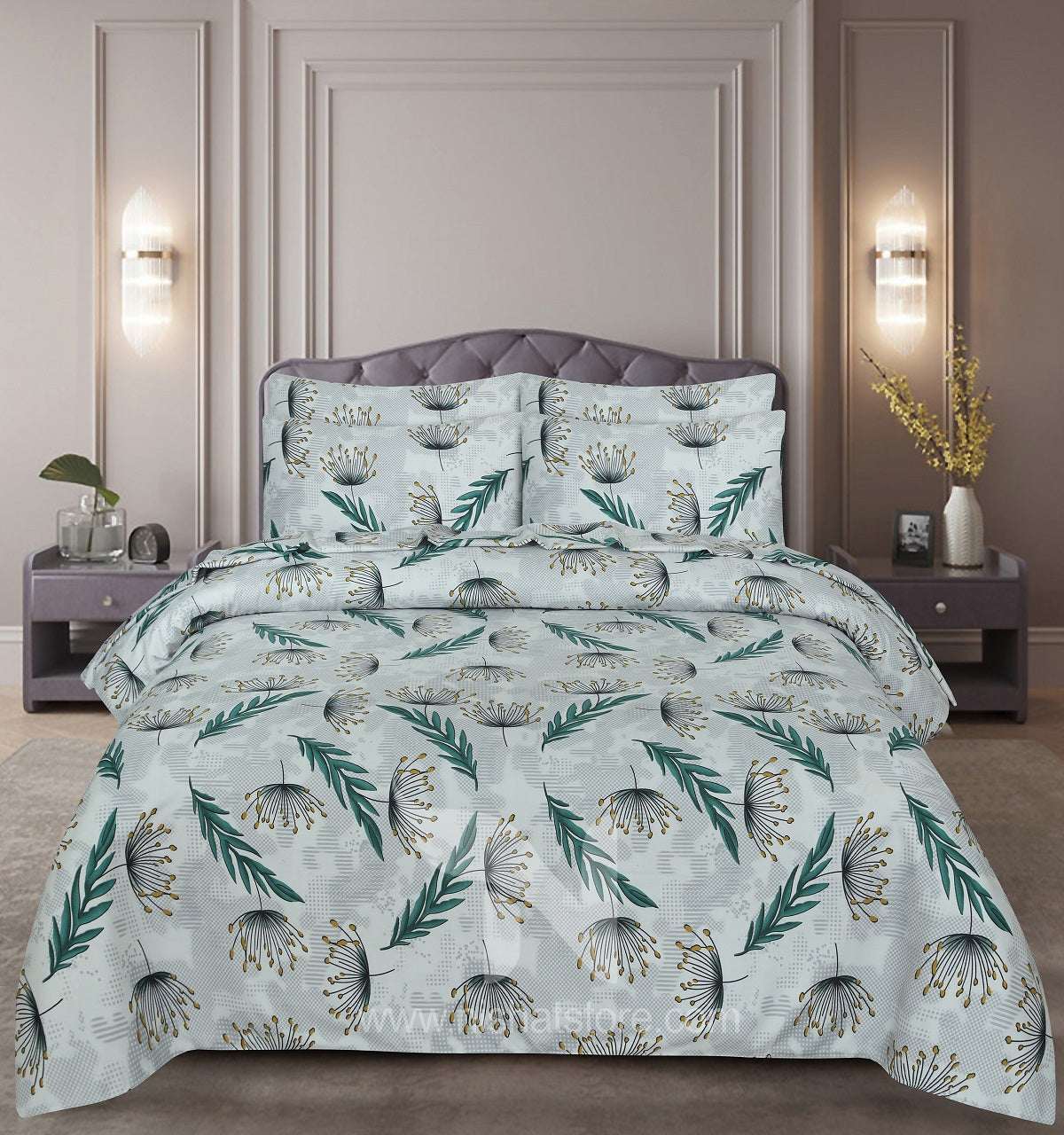 Floral  Quilt Cover 6 Pcs Design #211