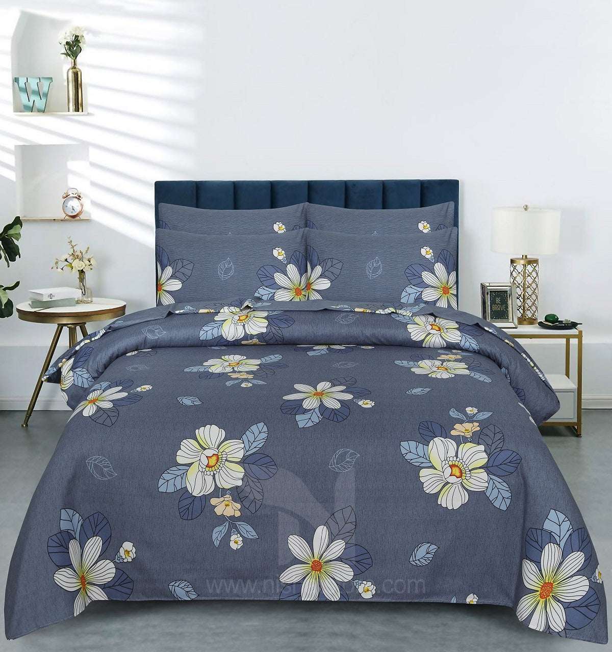 Floral  Quilt Cover 6 Pcs Design #213