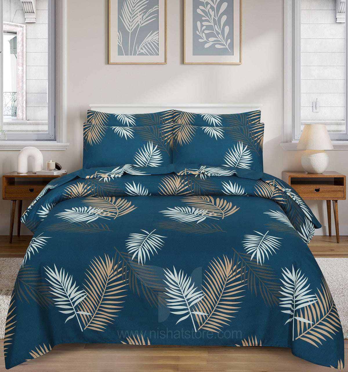 Floral  Quilt Cover 6 Pcs Design #225
