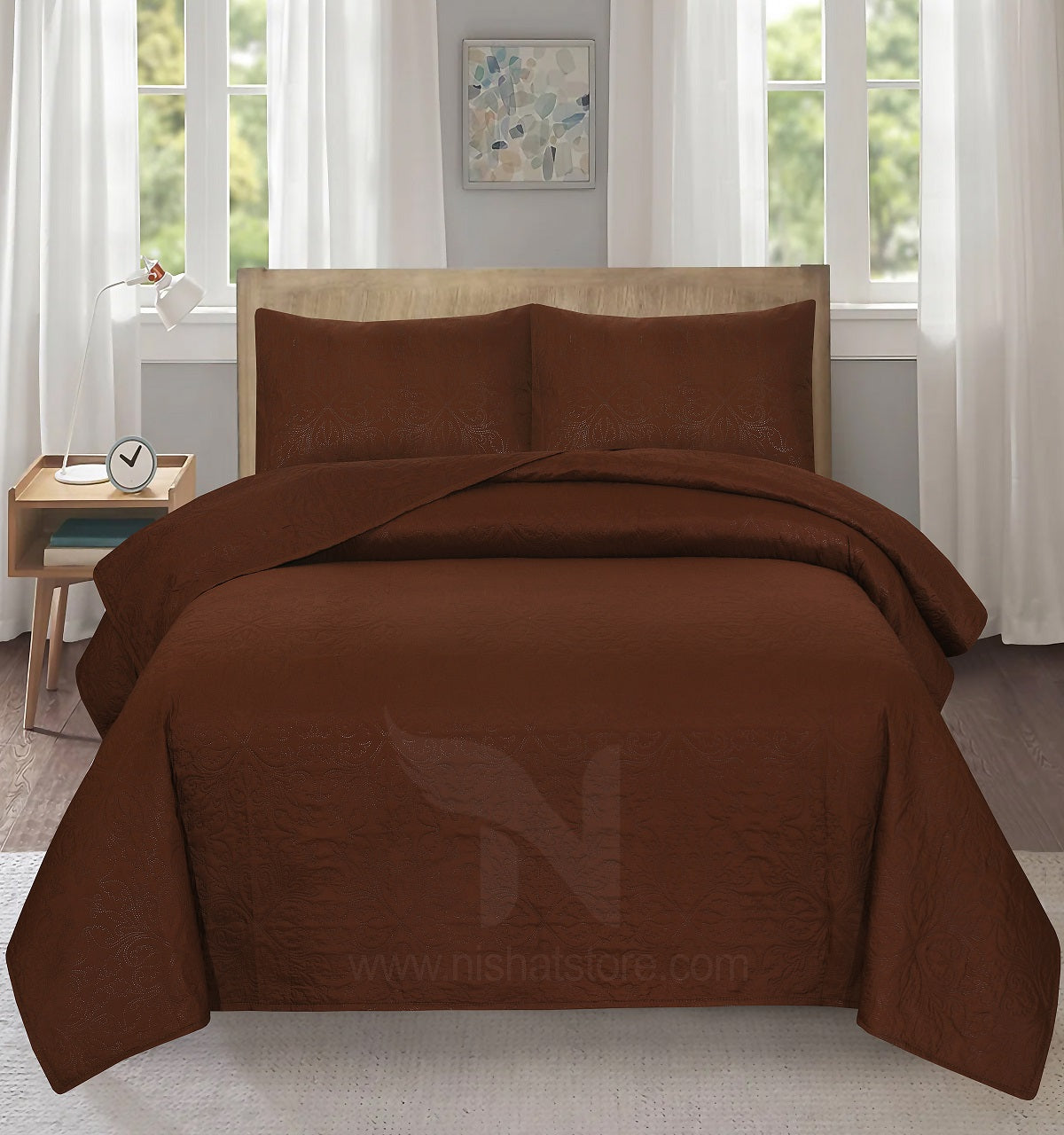 Ultrasonic Quilted Bedspread 3 PCS Design # 118