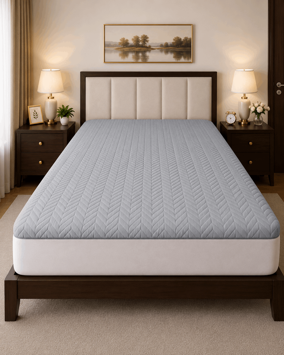 Mattress Protector Quilted Waterproof Ultra sonic NCS #118