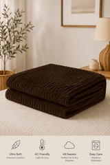 Fluffy Stripe Ac Blanket Double NCS# 207