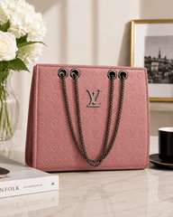 Embossed LV Monogram Tote Bag