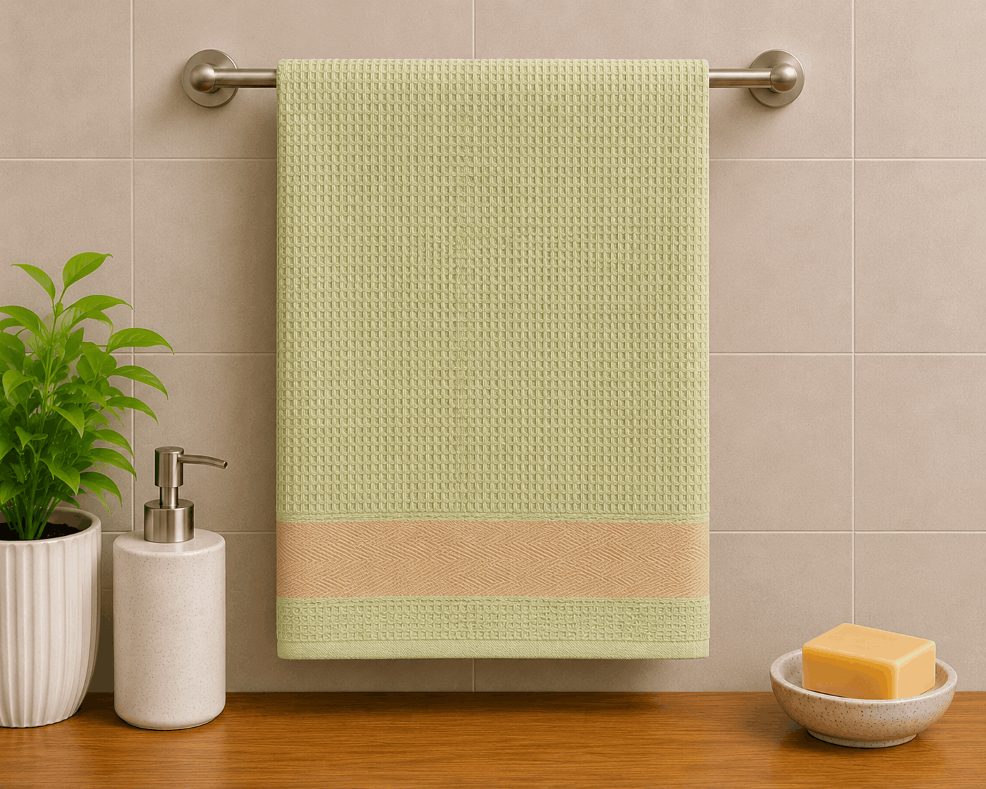 Apex Border Hand Towel (Pack of 2)