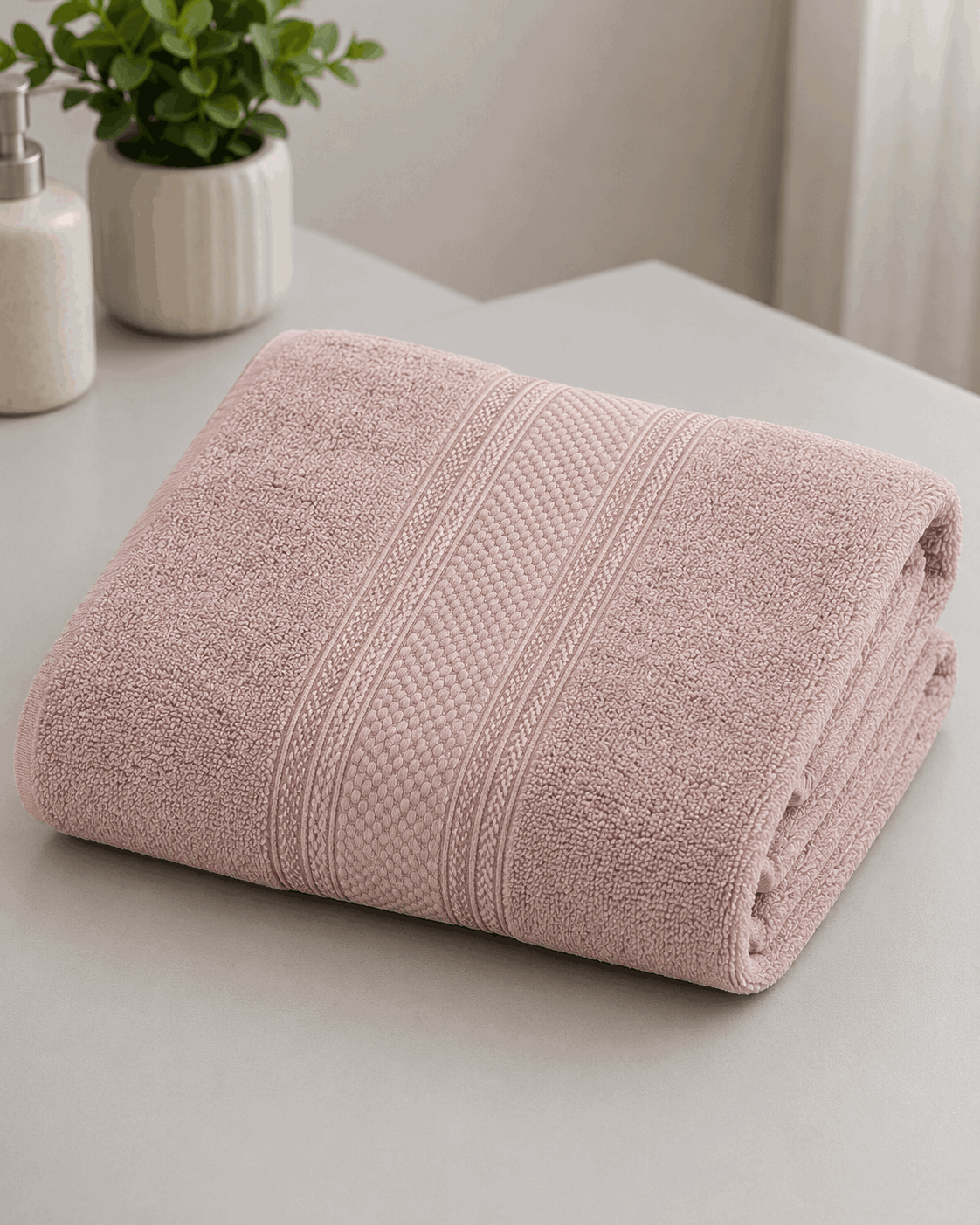 Corded Panel Border Hand Towel (Pack of 2)