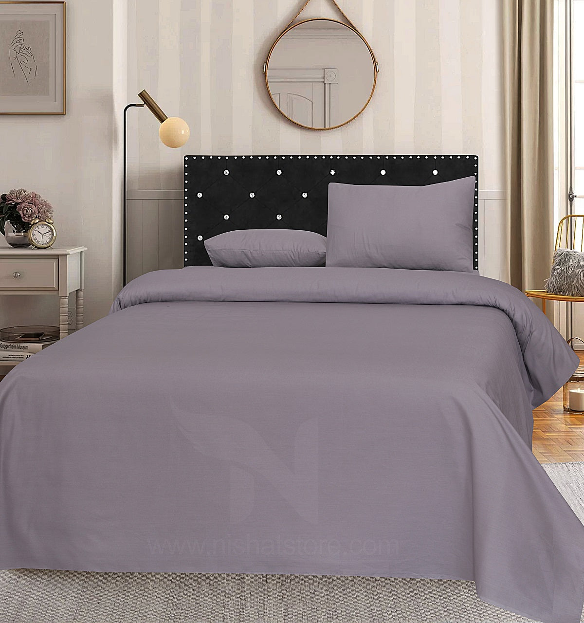 Plain Double Bed Sheet Design NC-S 142