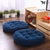 Blue Round Floor Cushion Velvet Design 124 - Nishat Creative Store