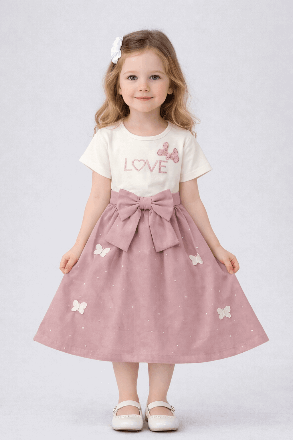 Butterfly Bow Party Dress