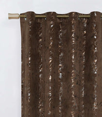 Texture Velvet Curtains Pack of 2 Design # 073
