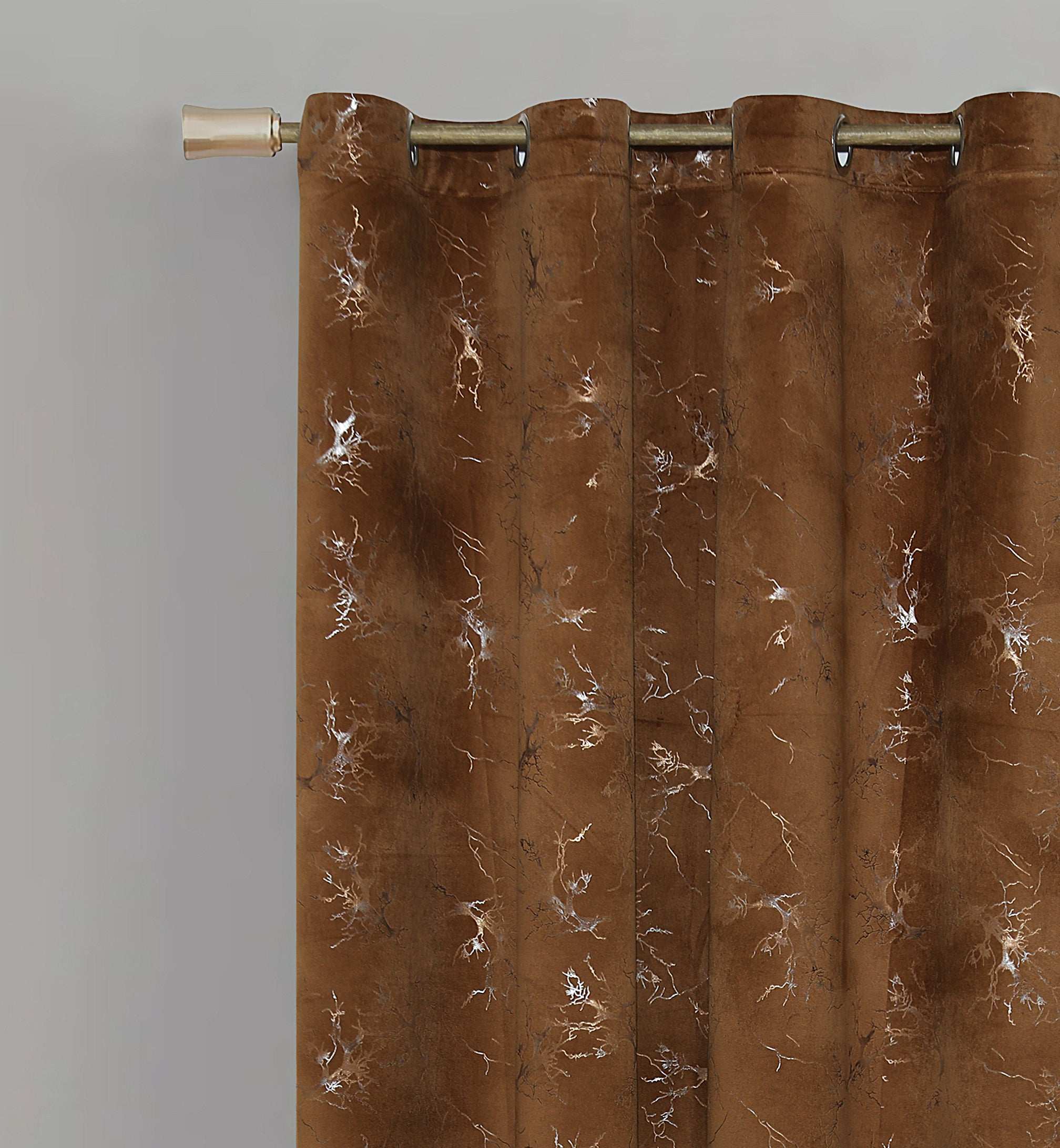 Texture Velvet Curtains Pack of 2 Design # 076