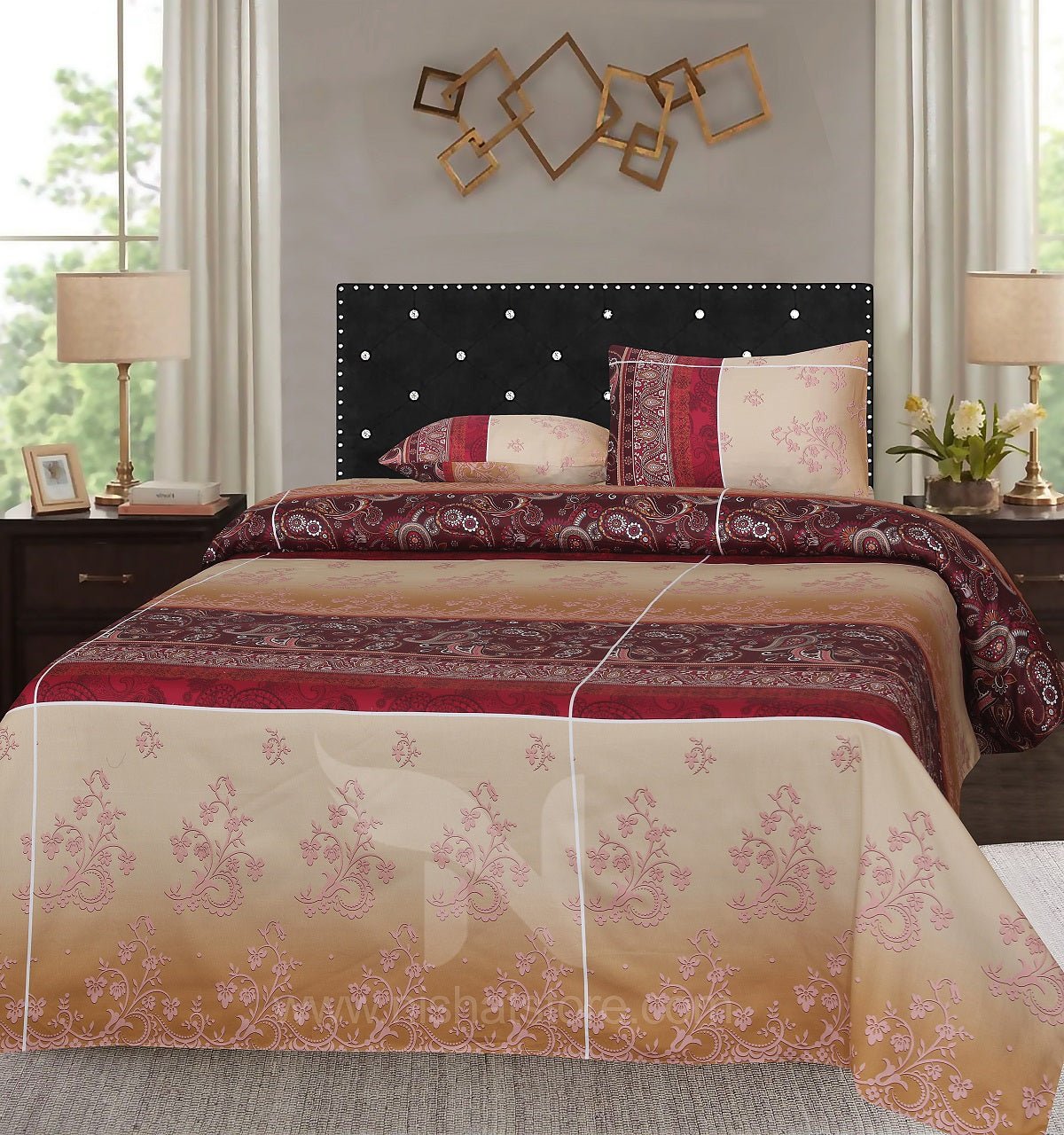 Double Bed Sheet Design NC - S 3843 - Nishat Creative Store