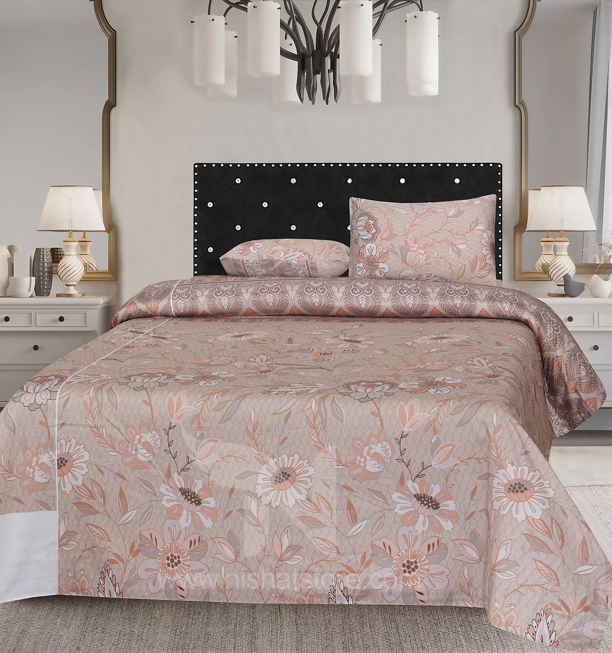 Double Bed Sheet Design NC - S 3849 - Nishat Creative Store