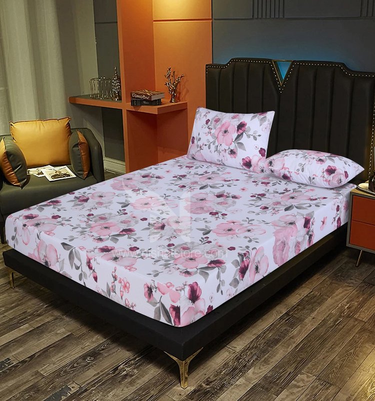 Fitted Double Bed Sheet DS# 241 - Nishat Creative Store