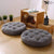 Grey Round Floor Cushion Velvet Design 123 - Nishat Creative Store